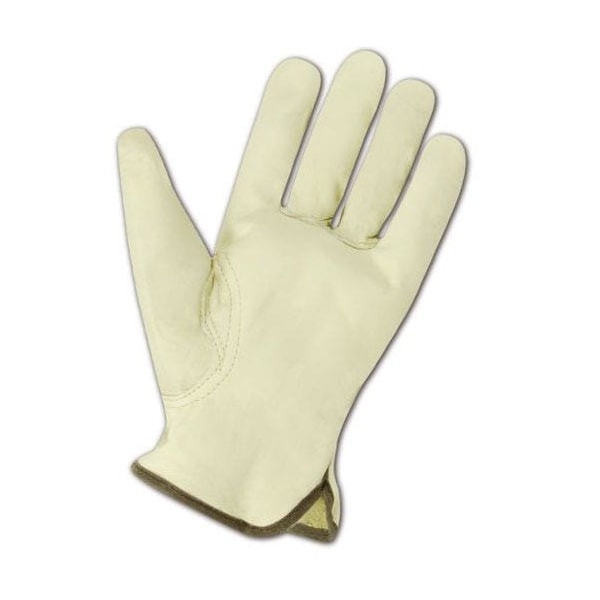 RoadMaster Unlined Grain Leather Drivers Gloves  Keystone Thumb, L, 12PK